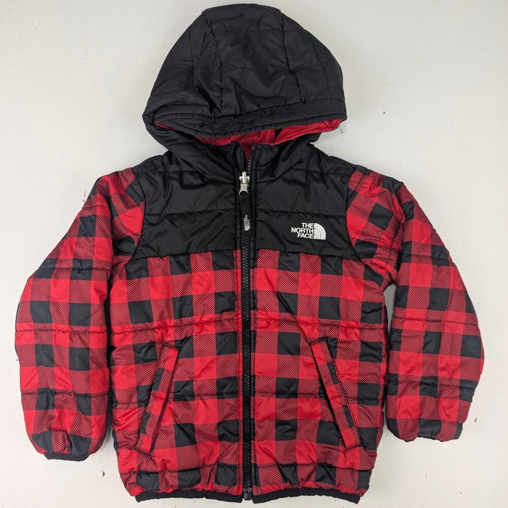 The North Face Toddler 4T Reversible Puffer Coat - Red & Black
